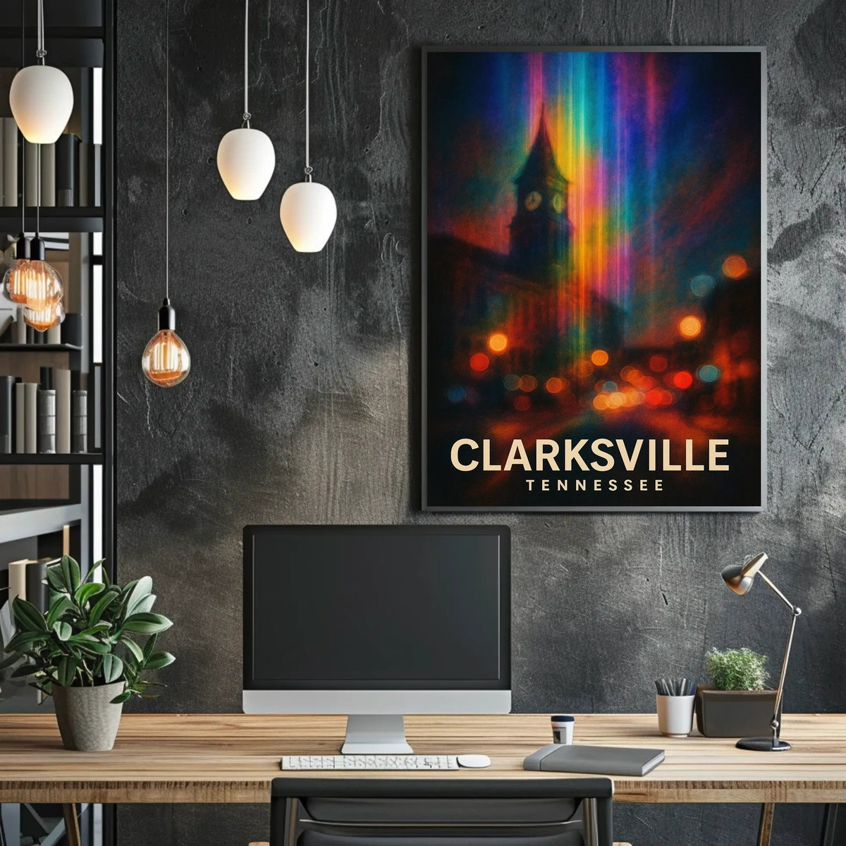 Clarksville Tennessee Travel Photography Realism Poster