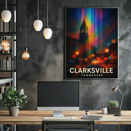 Clarksville Tennessee Travel Photography Realism Poster