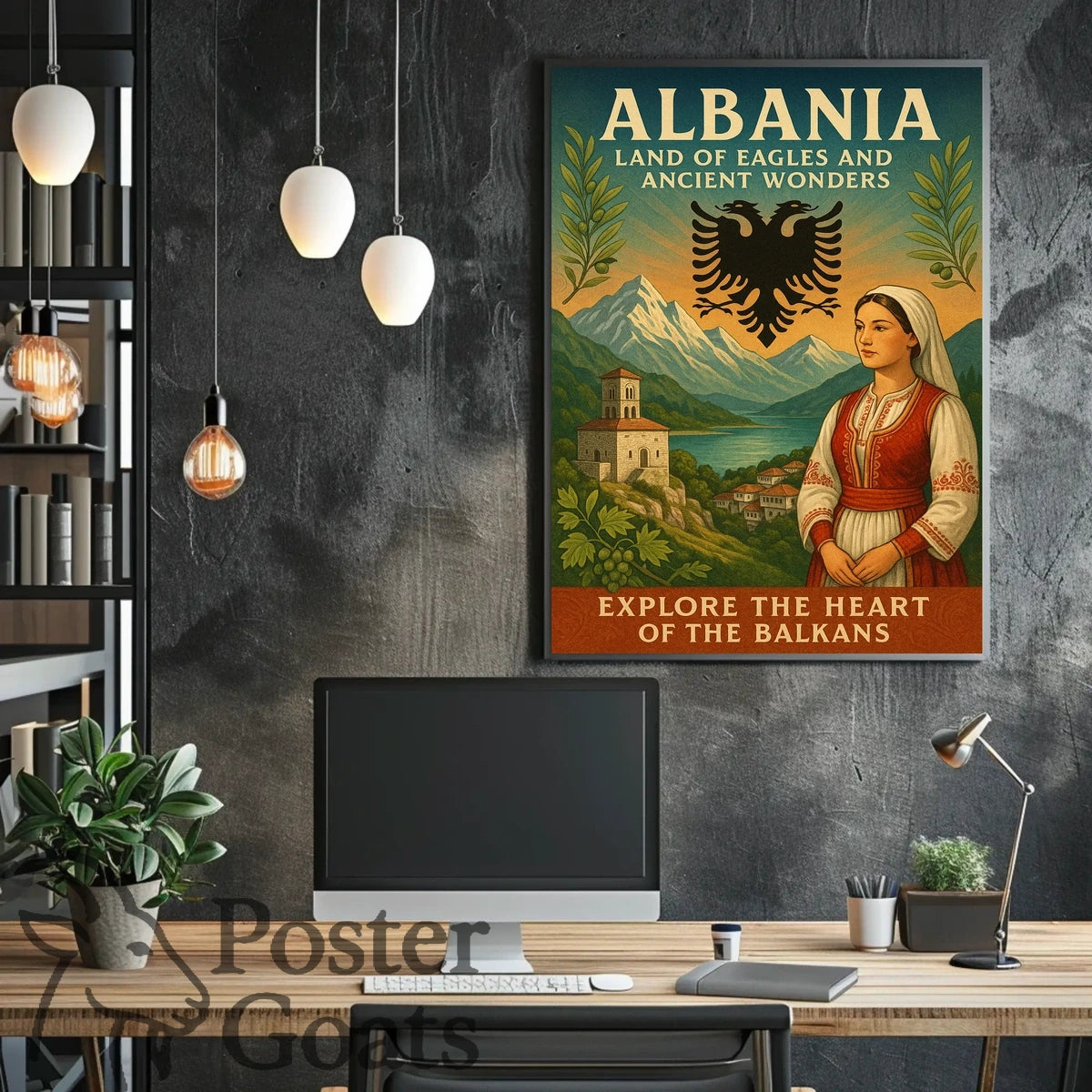 Albania: Land of Eagles Cultural Heritage Travel Poster