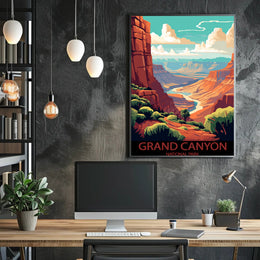 Majestic Canyon Vista Poster