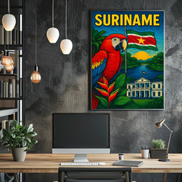 Suriname Tropical Paradise Poster