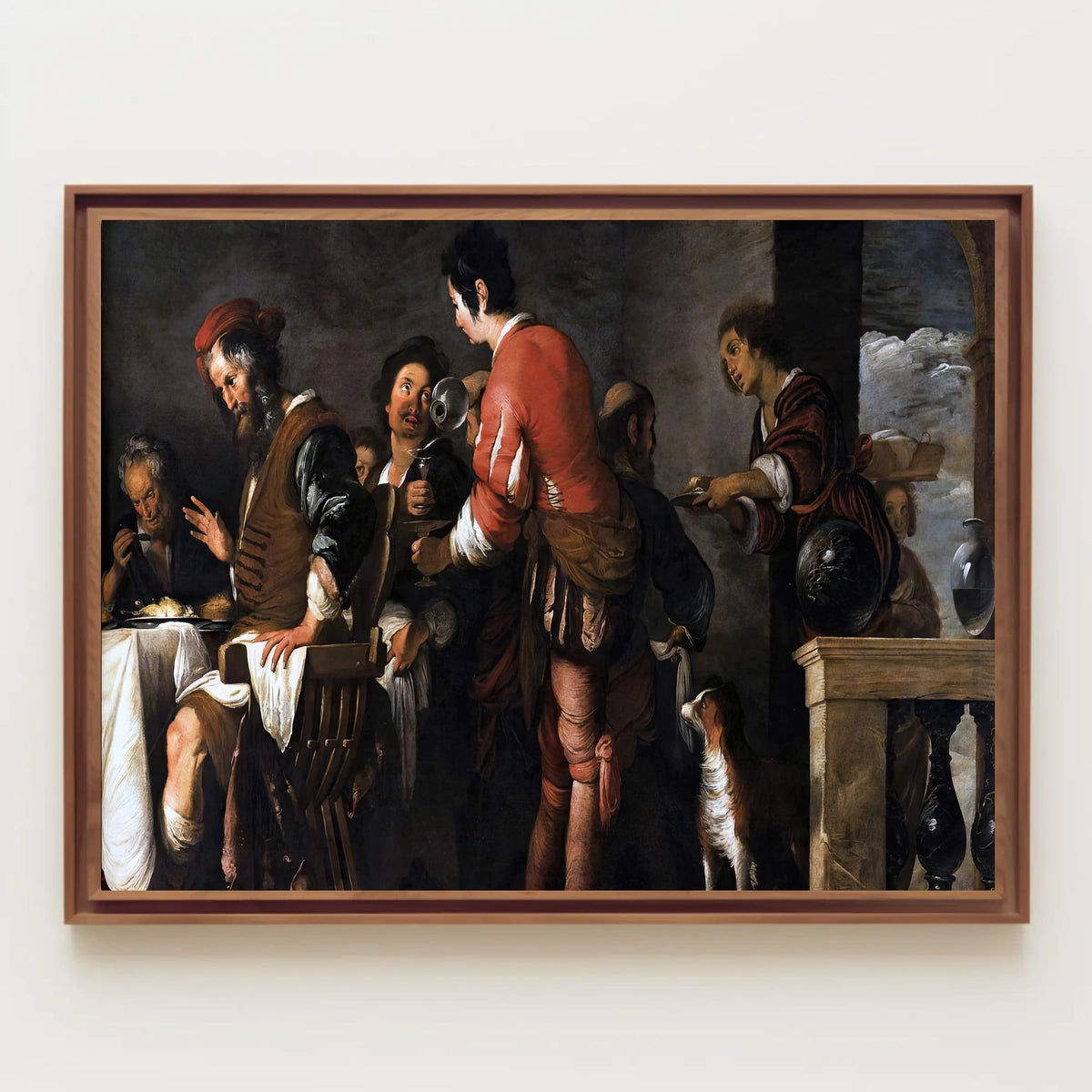 Renaissance Social Gathering Art Poster - Cultural or Heritage Poster