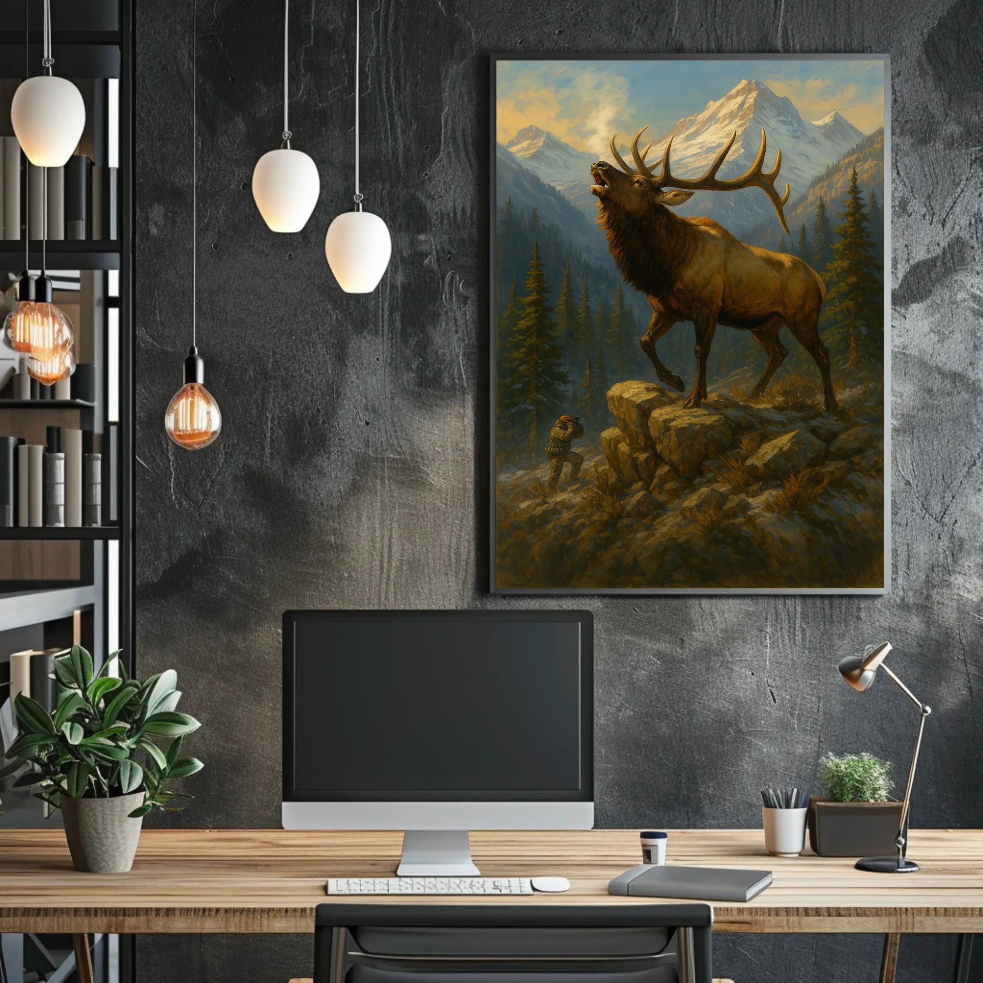 Majestic Wilderness Encounter Poster PosterGoat