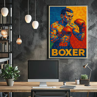 Vibrant Boxer Poster
