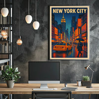 New York City Nightlife Poster
