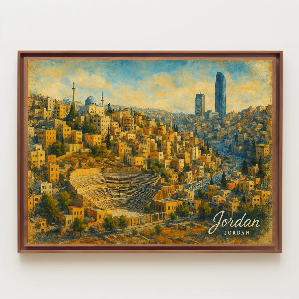 Amman Cityscape Poster