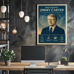 Jimmy Carter Leadership Gallery Print PosterGoat