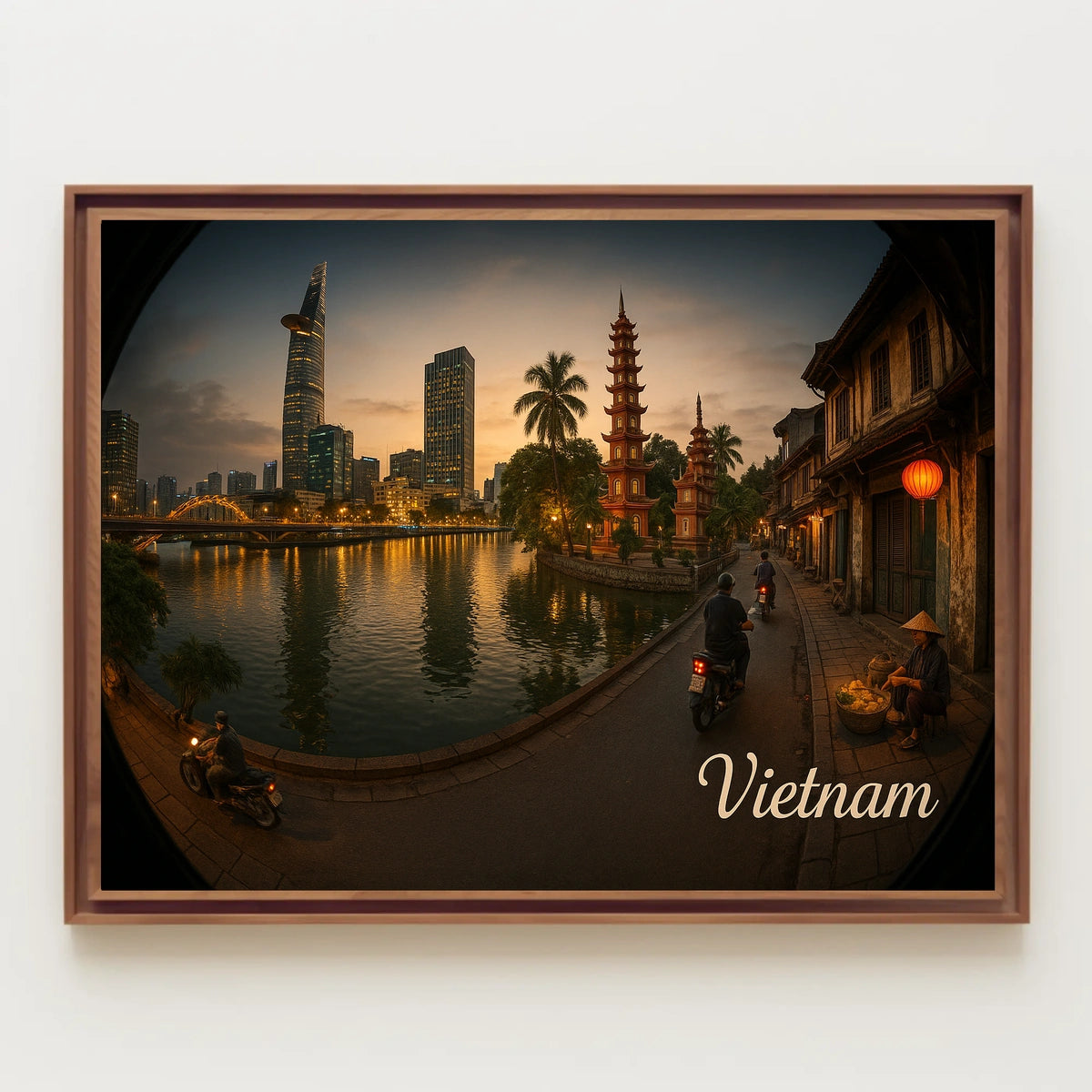 Vietnam at Dusk Poster