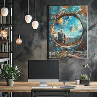 Through The Ruins Poster Art Print Decor PosterGoat