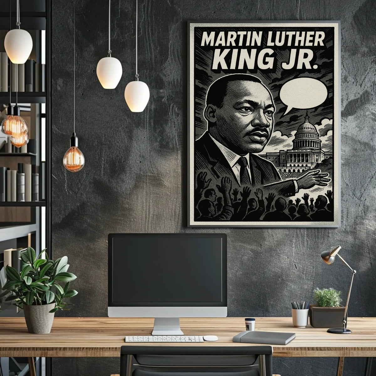 Martin Luther King Jr. Icon Of Civil Poster