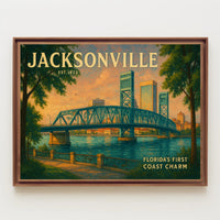 Jacksonville First Coast Charm Travel Poster