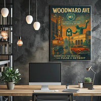 Woodward Ave A Journey Through Detroits Heart Poster PosterGoat