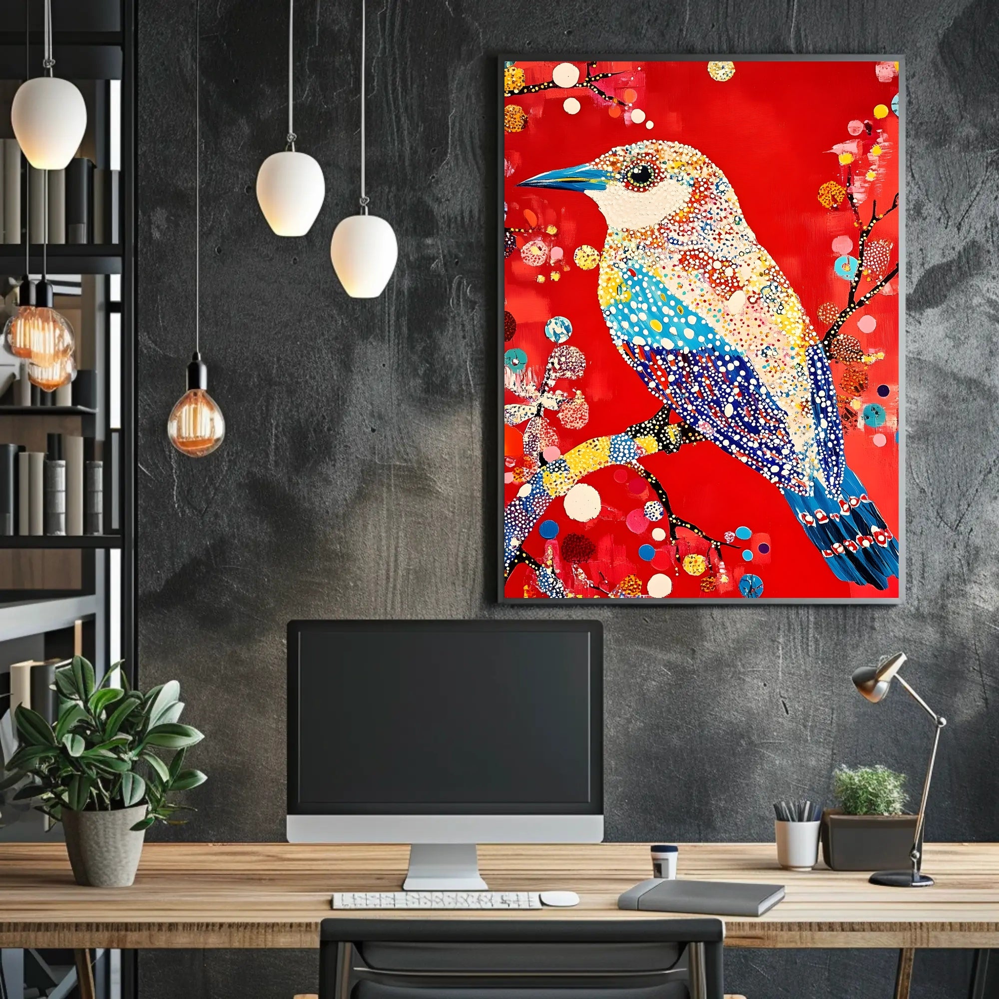 Vibrant Bird Wall Art Poster Decorative Print