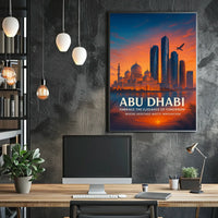 Abu Dhabi Elegance Heritage Meets Innovation Cityscape Poster