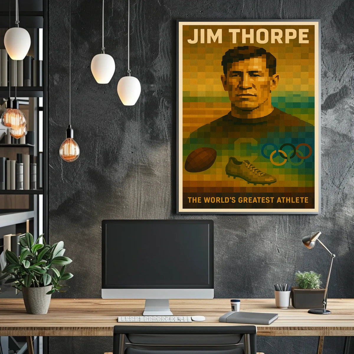 Jim Thorpe The Iconic Athlete Poster