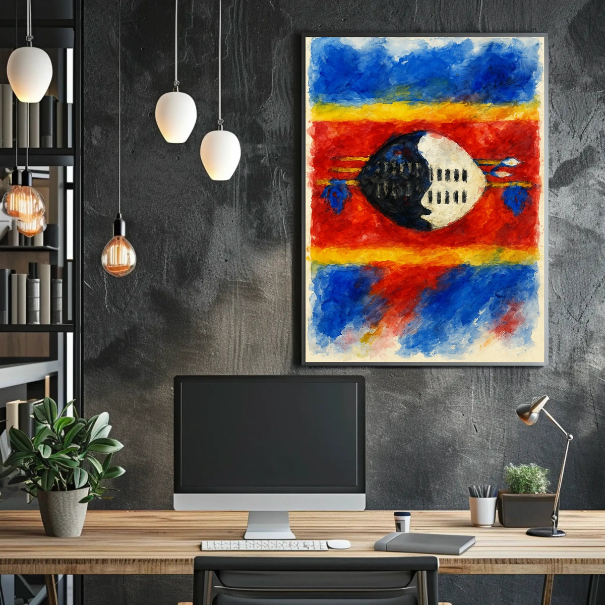 Vibrant Abstract Composition Abstract Poster