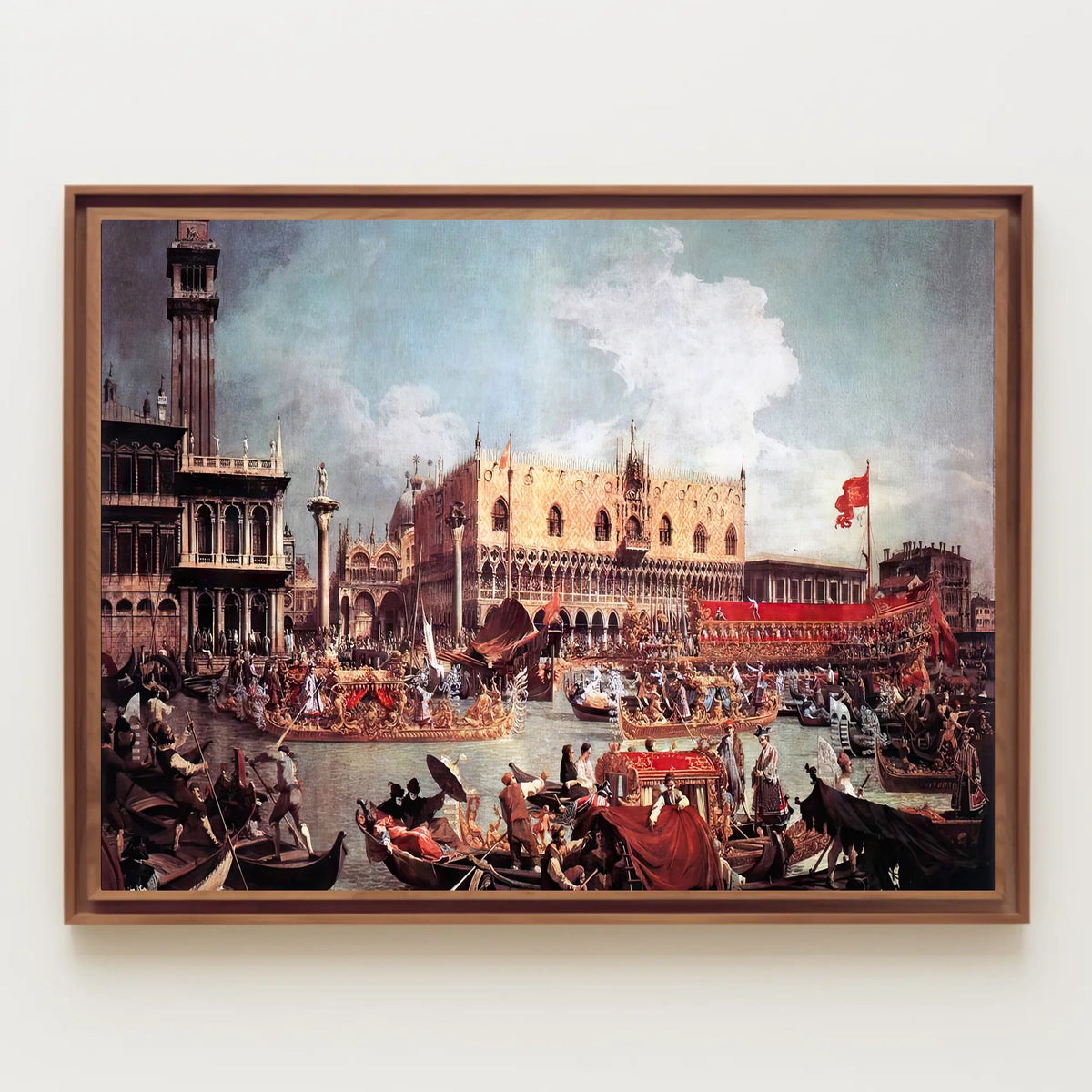 Venetian Festival: Opulent Gondolas in Cultural or Heritage Poster