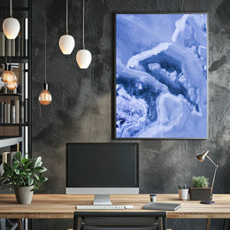Frozen Veins Abstract Art Poster