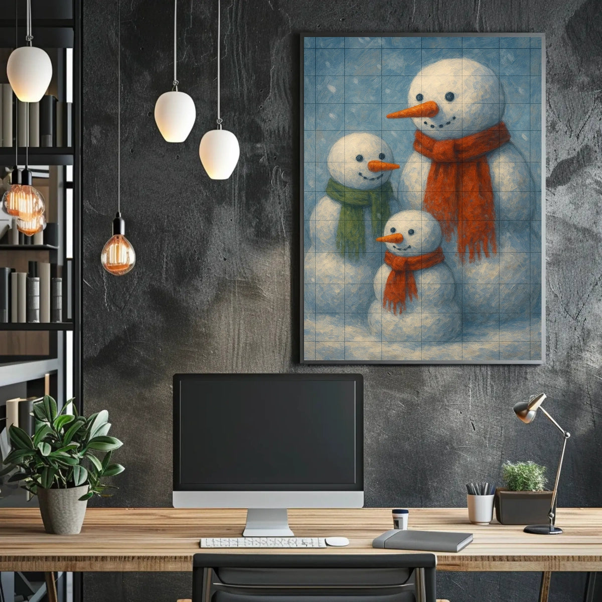 Winter Wonderland Snowmen Poster
