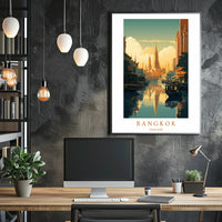Serene Bangkok Skyline Poster PosterGoat