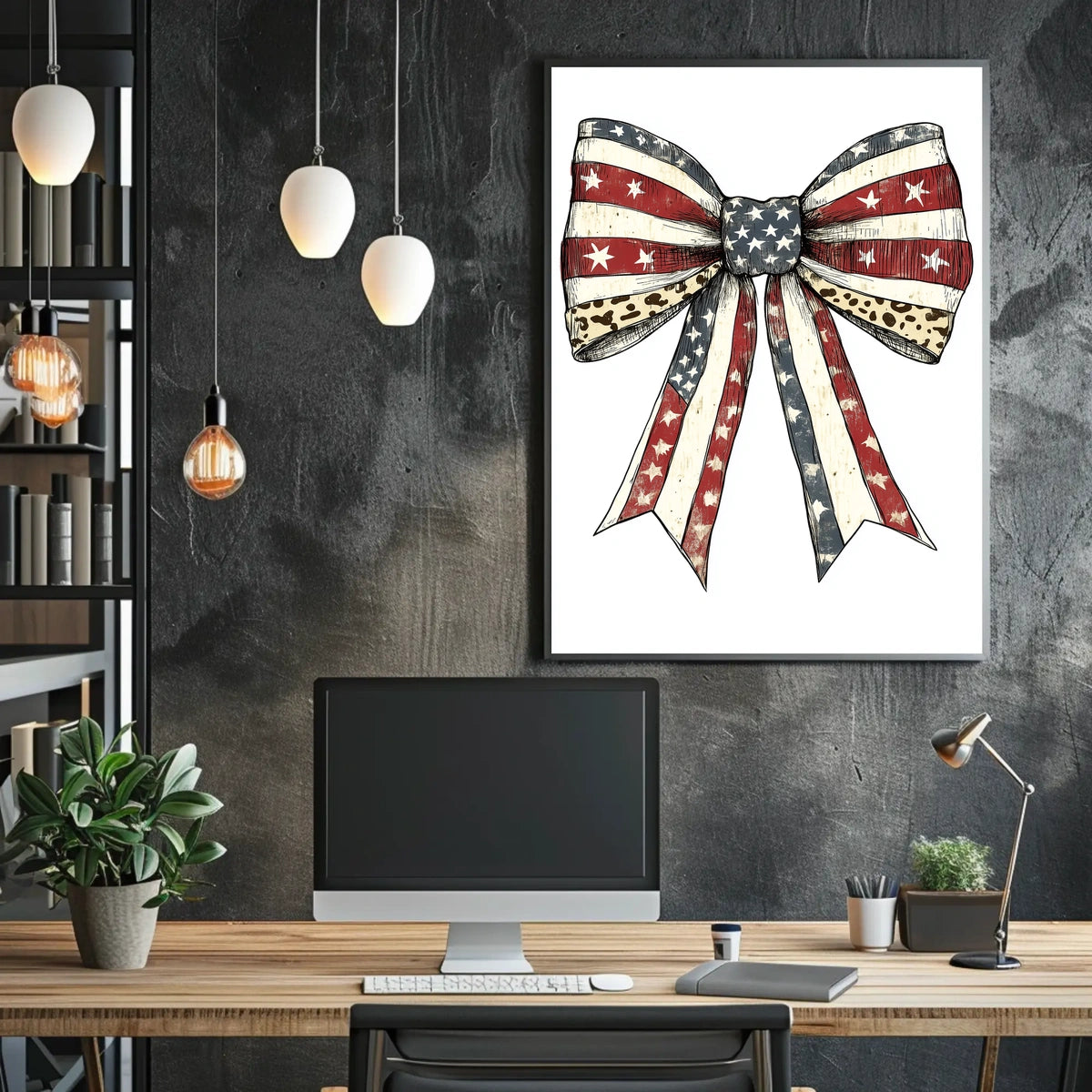 patriotic bow Poster