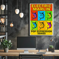 Electric Marlin Pop Expression Series Poster PosterGoat
