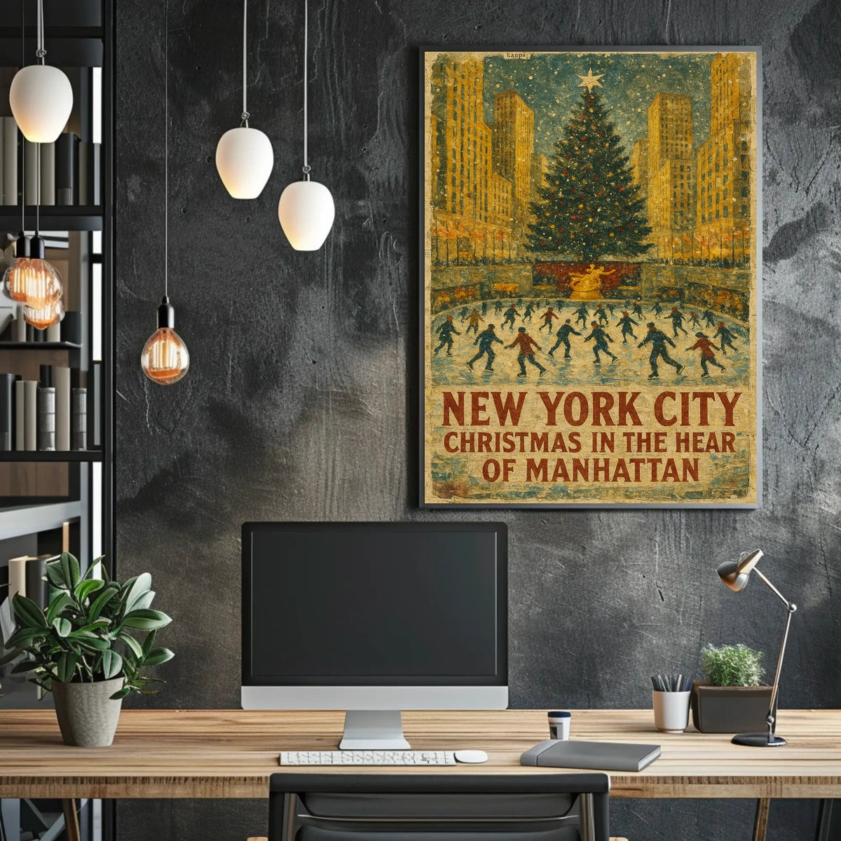 Christmas In Manhattan Poster