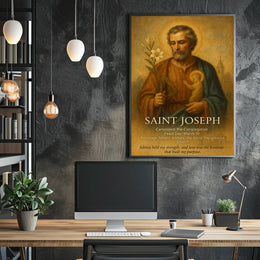 Saint Joseph Religious Art Classic Cultural Heritage Poster