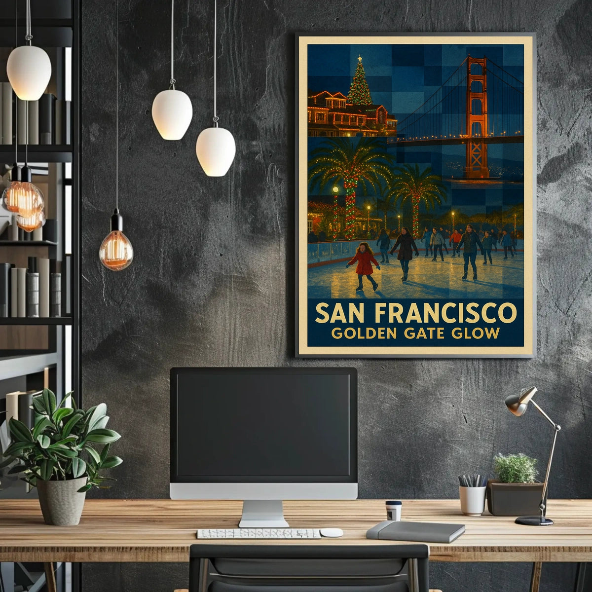 San Francisco Golden Gate Glow Poster