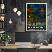 San Francisco Golden Gate Glow Poster