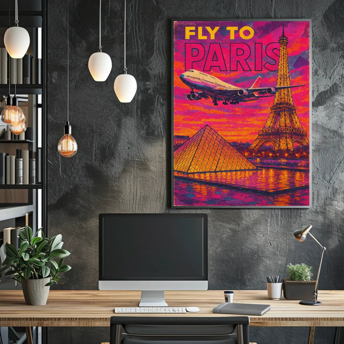 Fly To Paris Poster