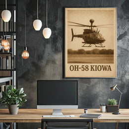 OH-58 Kiowa Helicopter Poster
