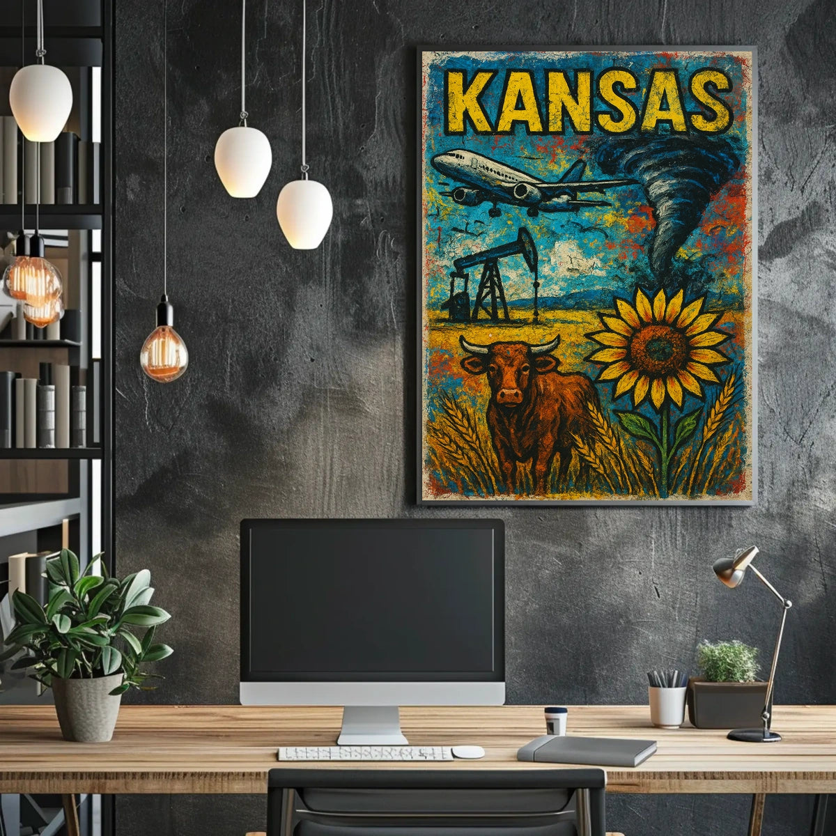 Kansas A Vibrant Landscape Poster