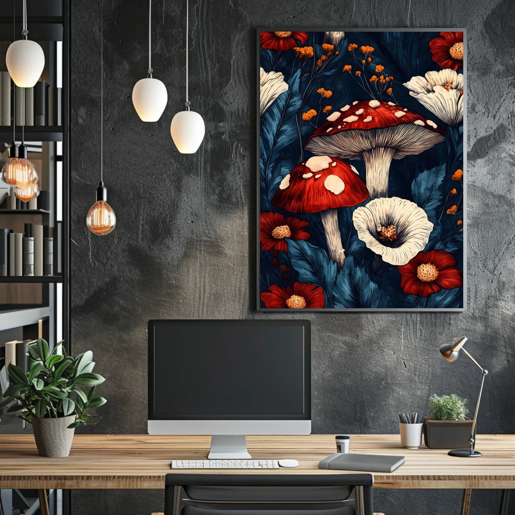 Enchanted Forest Flora Wall Art Print
