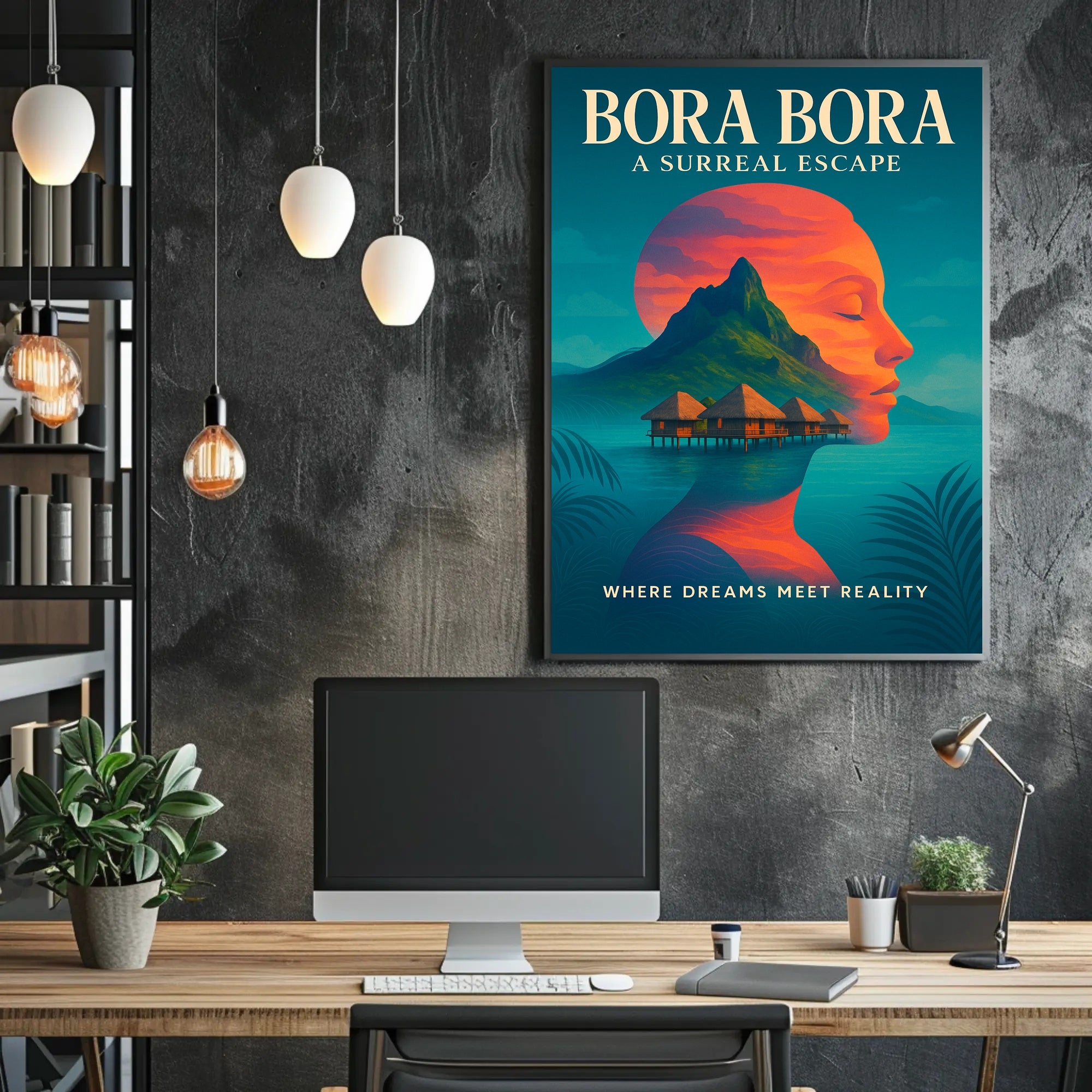 Bora Bora Dreamscape Tranquil Travel Poster PosterGoat