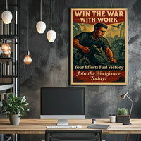 Win the War with Work Poster