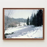 Winter Woodland Scene Poster