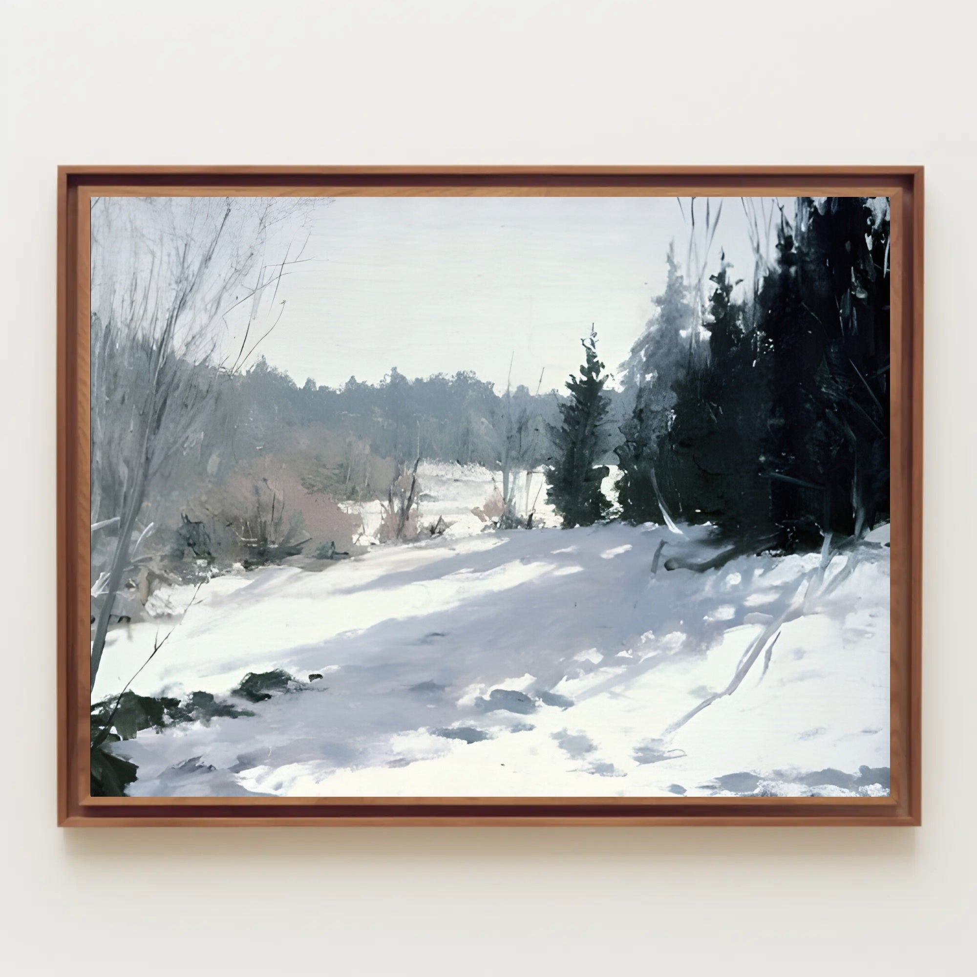 Winter Woodland Scene Poster