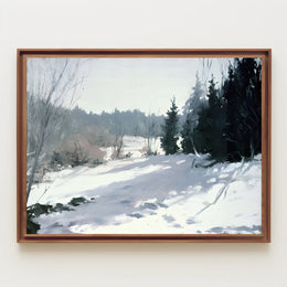 Winter Woodland Scene Poster