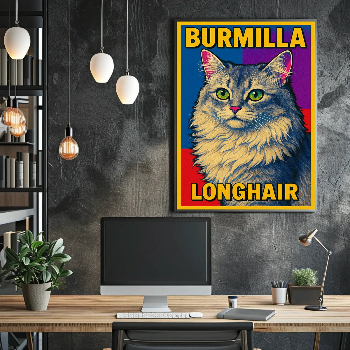 Burmilla Longhair Poster