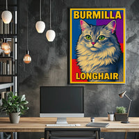 Burmilla Longhair Poster