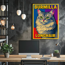 Burmilla Longhair Poster