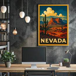 Nevada Desert Landscape Poster