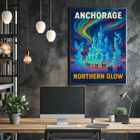 Anchorage Northern Glow Poster