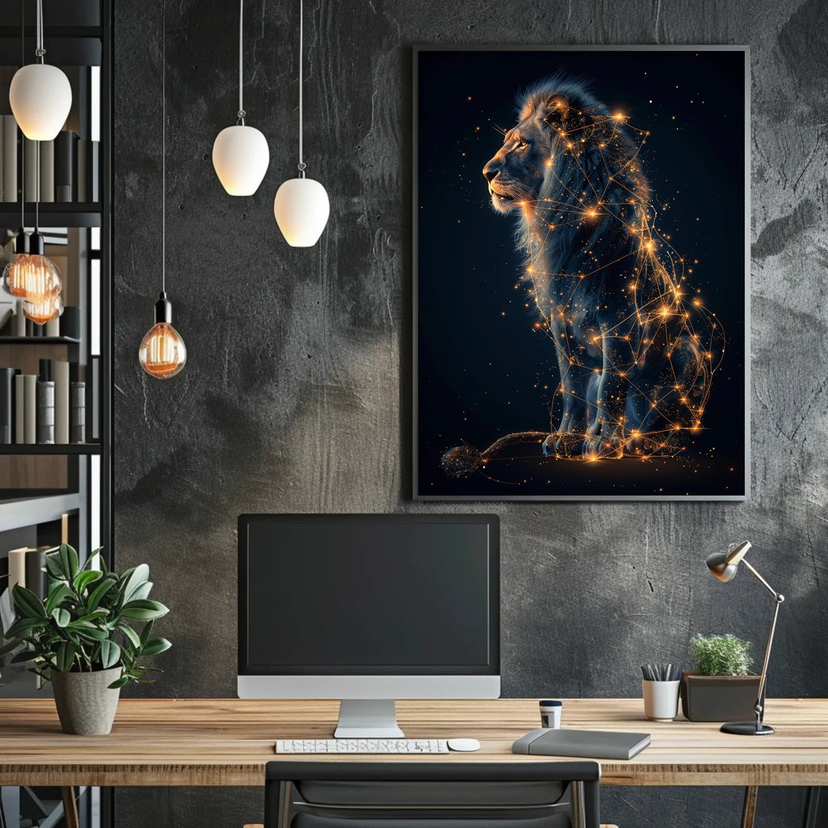Celestial Lion Poster