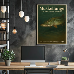 Muskellunge The Underwater Predator Poster