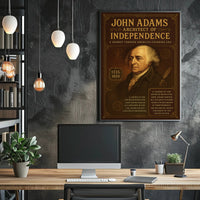 John Adams Historical Vintage Presidential Poster