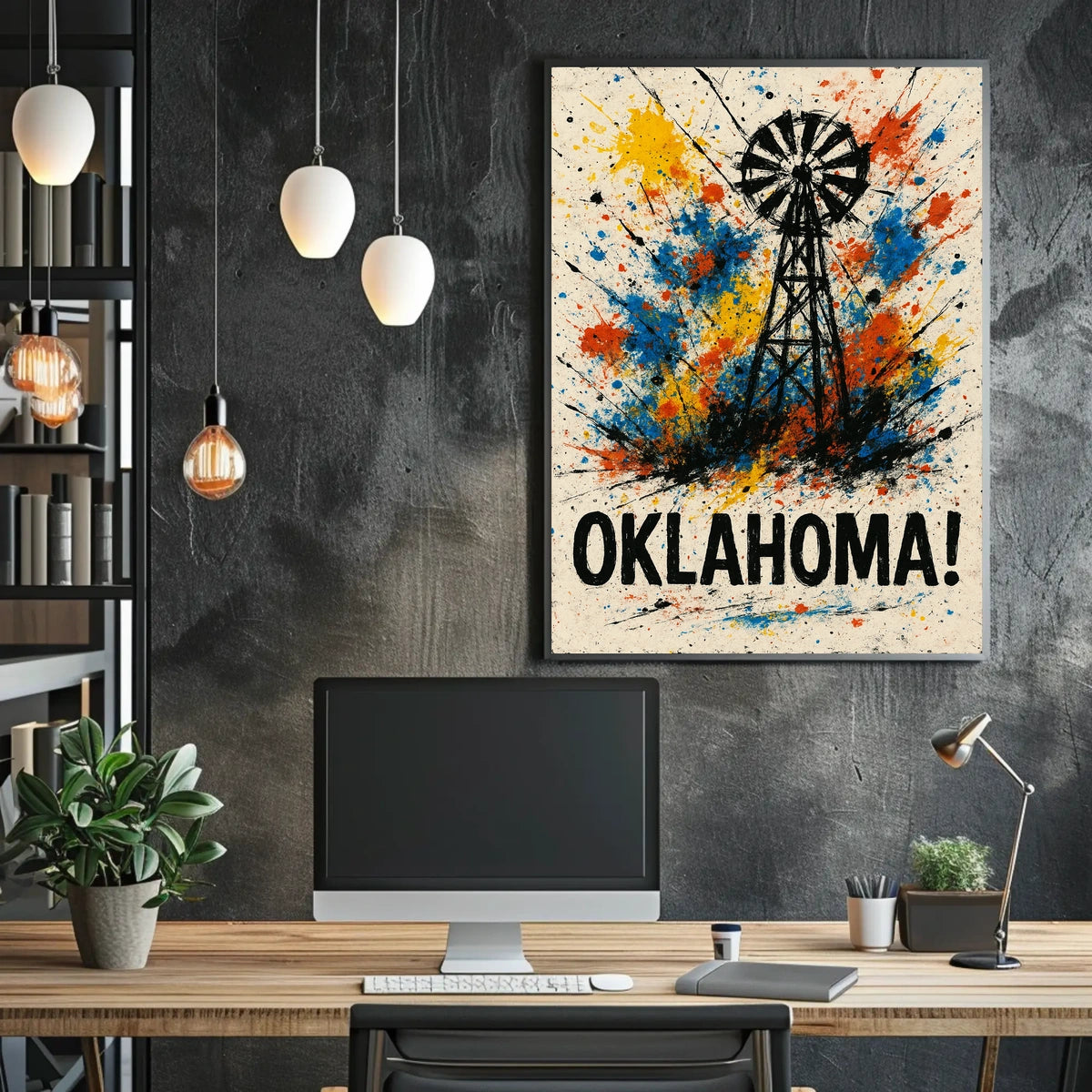 Oklahoma A Splash Of Color Poster