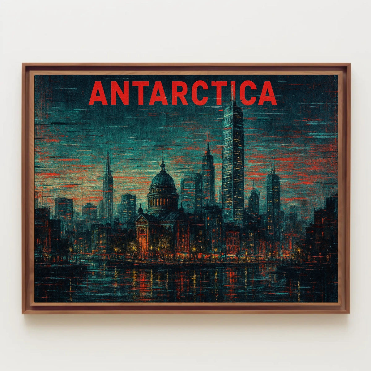 Antarctica Urban Dreamscape Poster