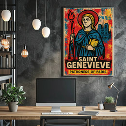 Saint Genevieve Patroness Of Paris Poster